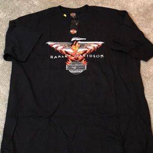 NWT vintage Harley Davidson Riding Free short sleeve tee shirt- Topeka, KS